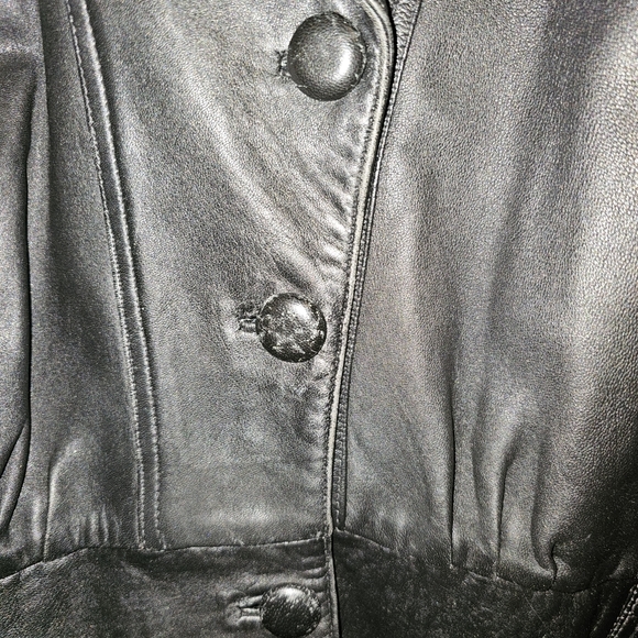 Vintage leather bomber jacket (flaws) - Picture 13 of 13
